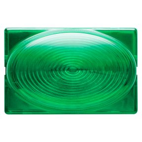 גוף תאורה לגרם מדרגות עם מפזר אור בולט - 12/24v - ירוק - 3 מודולים - system לבן