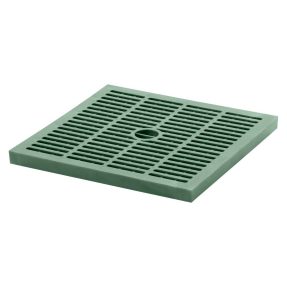 HIGH RESISTANCE GRIDDED COVER - GREEN - FOR SQUARE ACCES CHAMBER 300X300X300