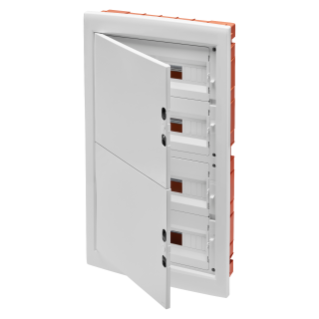 DISTRIBUTION BOARD - PANEL WITH WINDOW AND EXTRACTABLE FRAME - BLANK DOOR - TERMINAL BLOCK N 2X[(3X16)+(17X10)] E 2X[(3X16)+(17X10)] - 72M (18X4) IP40