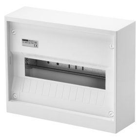 aufputzverteiler - deutscher standard - mit klemmleiste - 12 te - ip30