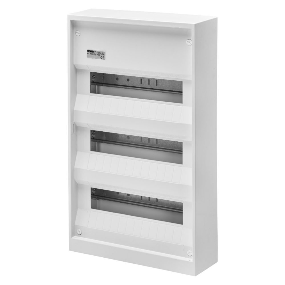  AUFPUTZVERTEILER - DEUTSCHER STANDARD - MIT KLEMMLEISTE - 36 (12X3) TE - IP30
