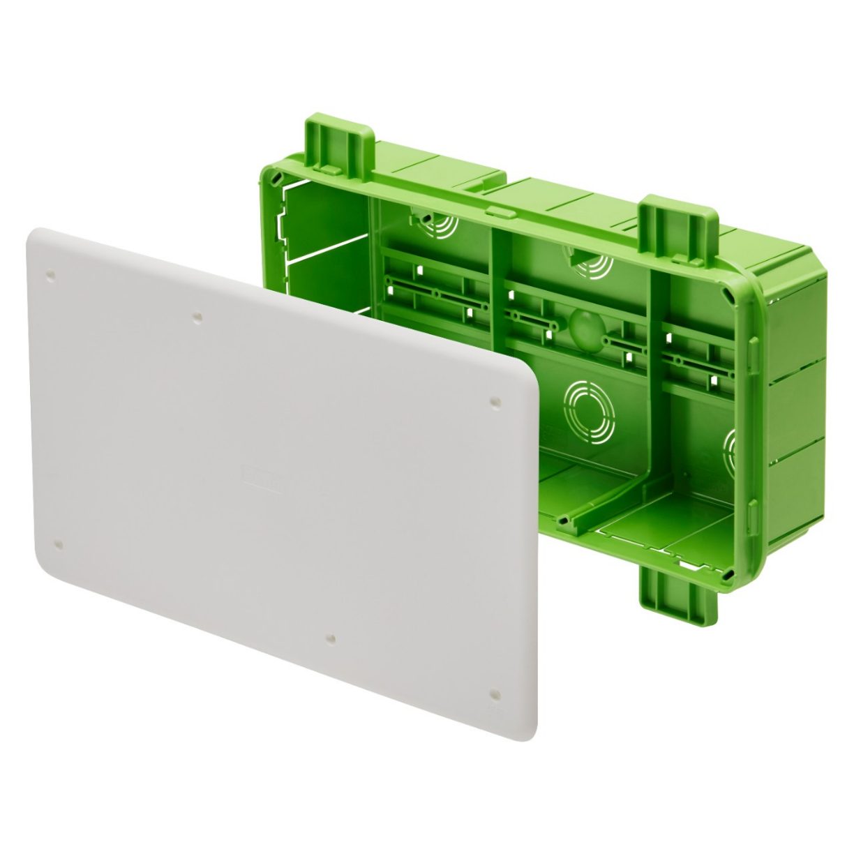 JUNCTION AND CONNECTION BOX FOR PLASTEBOARD AND MOBILE WALLS