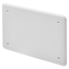 COPERCHIO BASSO ANTIURTO AD ALTA RESISTENZA - PER CASSETTE PT/PT DIN E PT DIN GREEN WALL - 118X96 - IP40 - BIANCO RAL9016