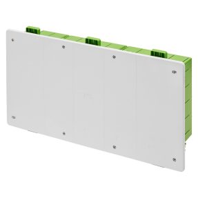 junction and connection boxes for side-by-side assembly, for uprights for lightweight and plasterboard walls - dim. 520x260x121 - plain plumbable lid