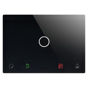 transponder card reader unit - knx - 12-24vac 12-32vdc - flush mounting - black - chorusmart