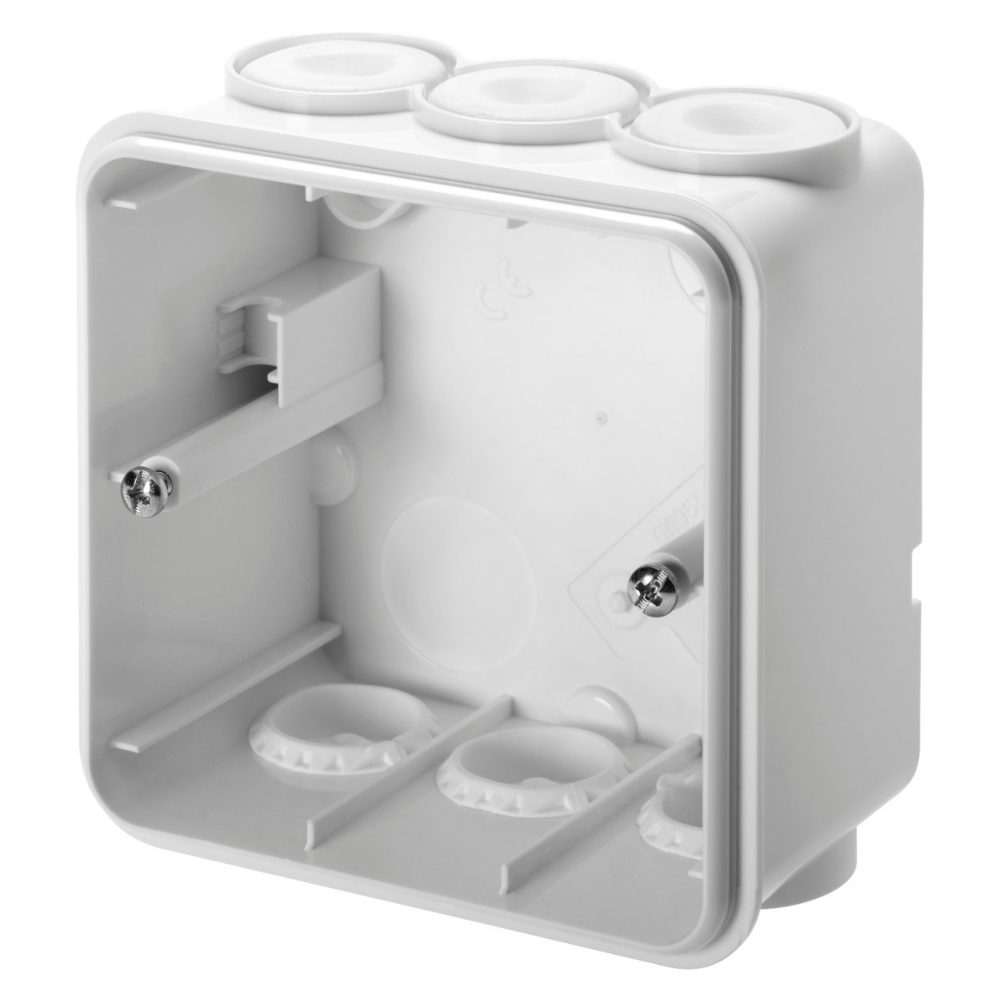  SURFACE MOUNTING BOX - FOR RCD SAFETY - WHITE COLOUR