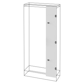 puerta ciega - cuadro de distribución de suelo con compartimento lateral - qdx 630 h - (600+300)x1600mm