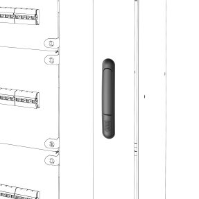 spare part lock - qdx 630 l - for glass and blind doors