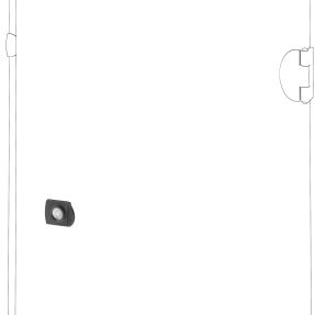 spare part lock - wall-mounting distribution board - qdx 630 h - for side compartment door