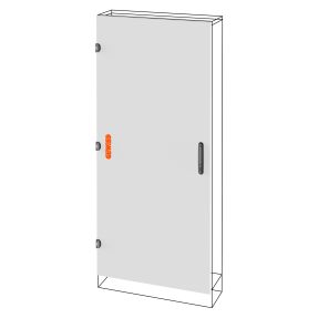 blind door - wall-mounting distribution board - qdx 630 l - for structure 600x1000mm