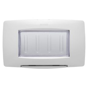 מסגרת מוגנת מים בתקן איטלקי - 4 מודול ip55‎ - לבן - chorusmart