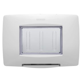 מסגרת מוגנת מים בתקן איטלקי - 3 מודול ip55‎ - לבן - chorusmart