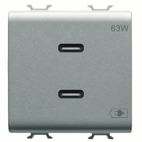 încărcător usb - tip c+c - 63w - titan - 2 modul - chorusmart