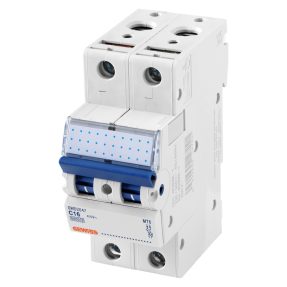 disjoncteur magnétothermique - mt4 - 2p courbe c 25a - 2 modules