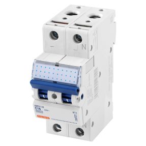 miniature circuit breaker - mt4 - 1p+n - characteristic c 13a - 2 modules