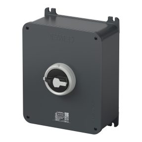 INTERRUTTORE SEZIONATORE ROTATIVO - HP - DA PARETE - COMANDO - CASSETTA IN ALLUMINIO - 125A 3P+N - MANOPOLA NERA LUCCHETTABILE - IP66/IP69