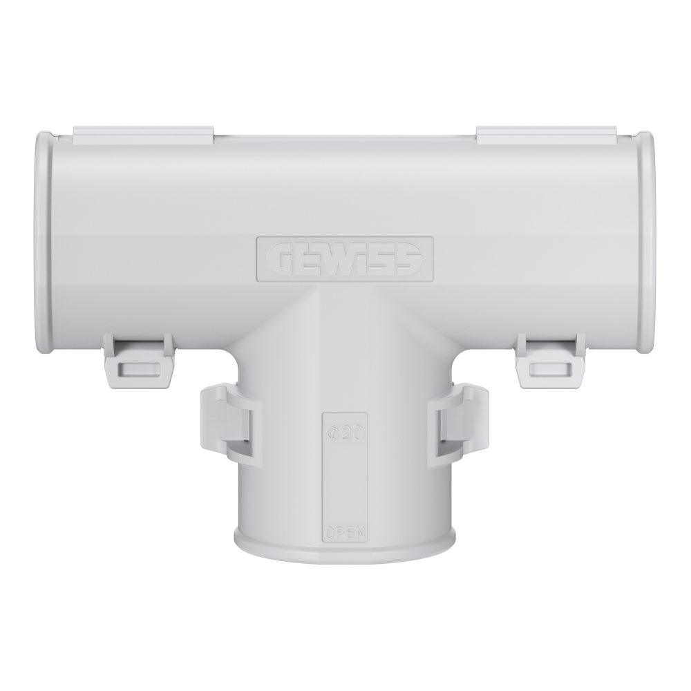 giunto a t ispezionabile rk - ip40 - diametro 20mm - grigio ral7035