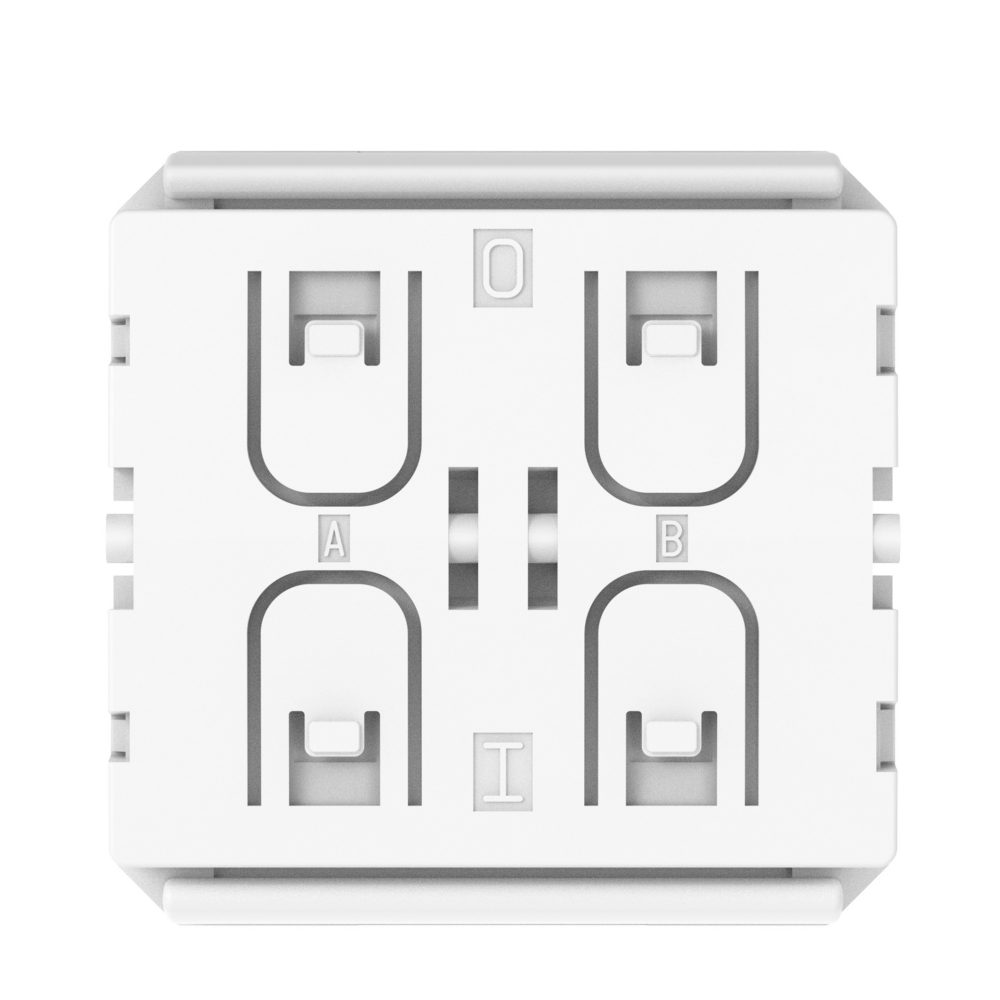 מודול חכם eco עם 4 לחצני פקודה (commands) - פרוטוקול zigbee - להתקנה על הטיח או תחת הטיח - סדרת system pura