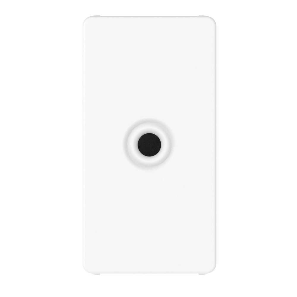 uscita cavo - diametro 4 e 8 mm - 1 modulo - bianco satinato - system pura
