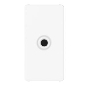 uscita cavo - diametro 4 e 8 mm - 1 modulo - bianco satinato - system pura