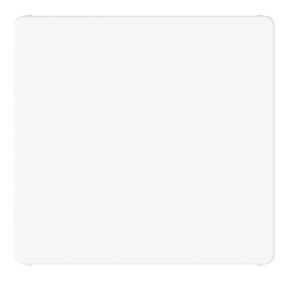 copriforo - 2 moduli - bianco satinato - system pura