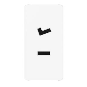 selv socket-outlet 24v - 2p 6a polarized - 1 module - glossy white - system pura