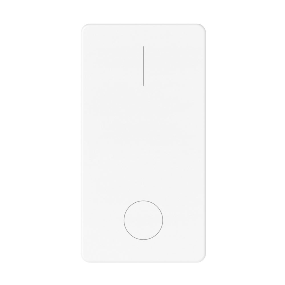 interruttore bipolare 250v ac - 16ax - tasto neutro - simbolo 0/i - 1 modulo - bianco lucido - system pura