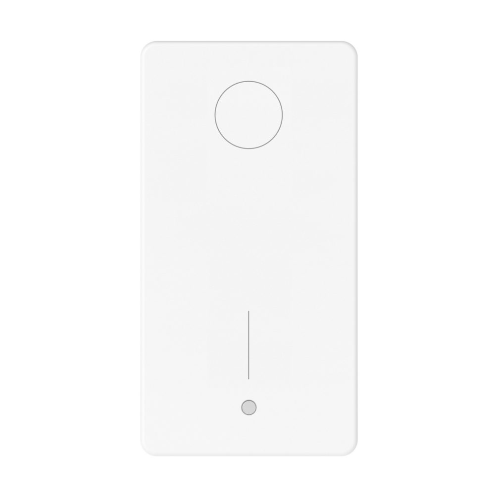 interruttore bipolare 250v ac - 16ax - con led bianco 230v ac - 1 modulo - bianco satinato - system pura