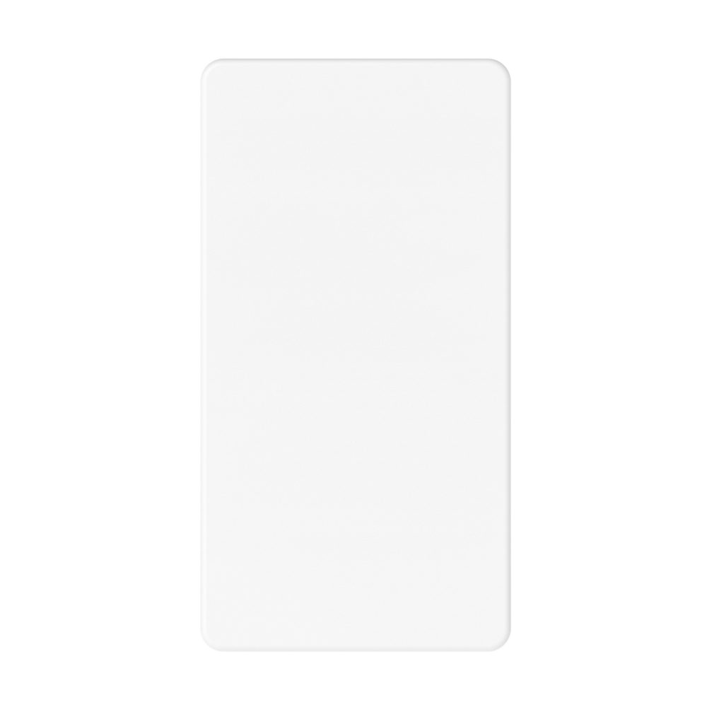 push-button 1p 250v ac - nc 10a - neutral button - 1 module - glossy white - system pura