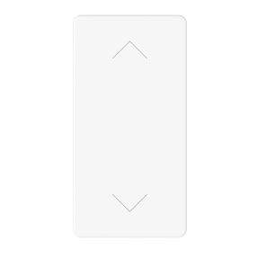 commutatore bipolare 250v ac - 10ax - simbolo su/giu' - 1 modulo - bianco satinato - system pura