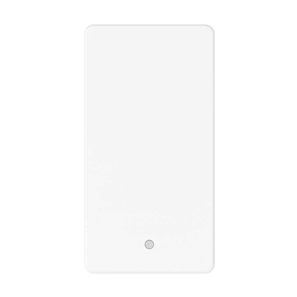 interruttore unipolare 250v ac - 16ax - con led bianco 230v ac - 1 modulo - bianco lucido - system pura