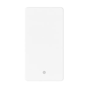 interruttore unipolare 250v ac - 16ax - con led bianco 230v ac - 1 modulo - bianco satinato - system pura