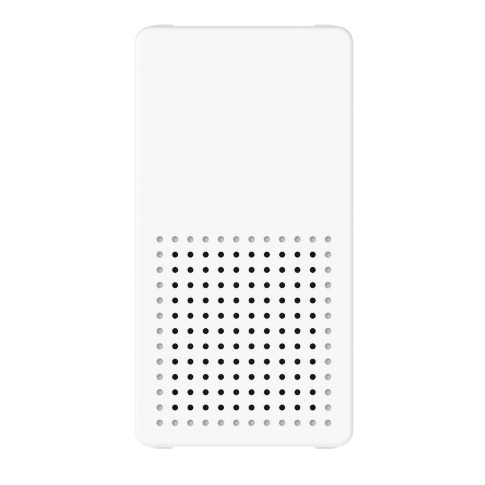 suoneria - 12v ac 50hz 8va 80 db a 1 metro - 1 modulo - bianco lucido - system pura