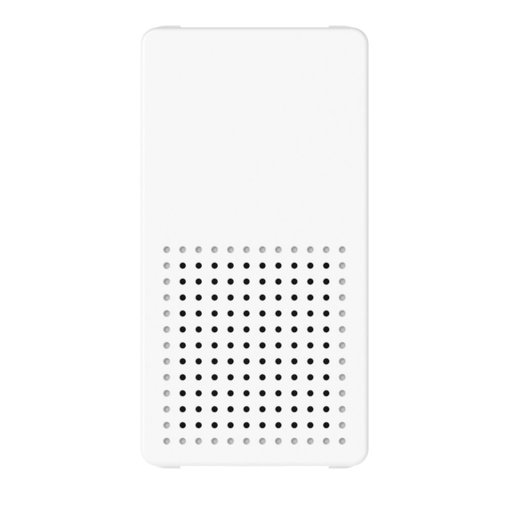 ronzatore - 12v ac 50hz 8va 80 db a 1 metro - 1 modulo - bianco lucido - system pura