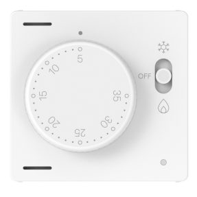 termostat electronic - vară/iarnă - 230v c.a. 50/60hz - 2 module - alb lucios - system pura