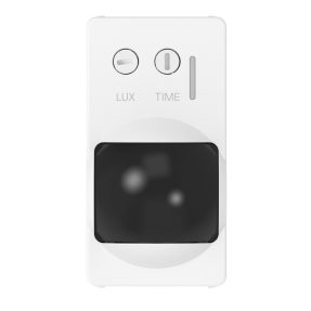 rivelatore di movimento a raggi infrarossi - 230v ac 50/60hz - 1 modulo - bianco satinato - system pura