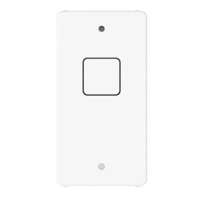 ATTUATORE ON/OFF CONNESSO CON MISURA DI ENERGIA - 100-240V AC 50/60HZ - NA 16A (AC1) 240V AC - 1 MODULO - BIANCO LUCIDO - SYSTEM PURA