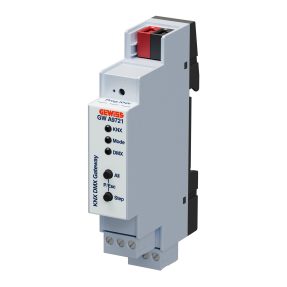 gateway knx/dmx - fino 64 canali dimmerabili o fino 8 canali rgbw - ip20 - 1 modulo din