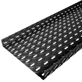 chemin de câbles tôle perforée a bords roulés brx50 - largeur 305mm – epoxy black ral 9005