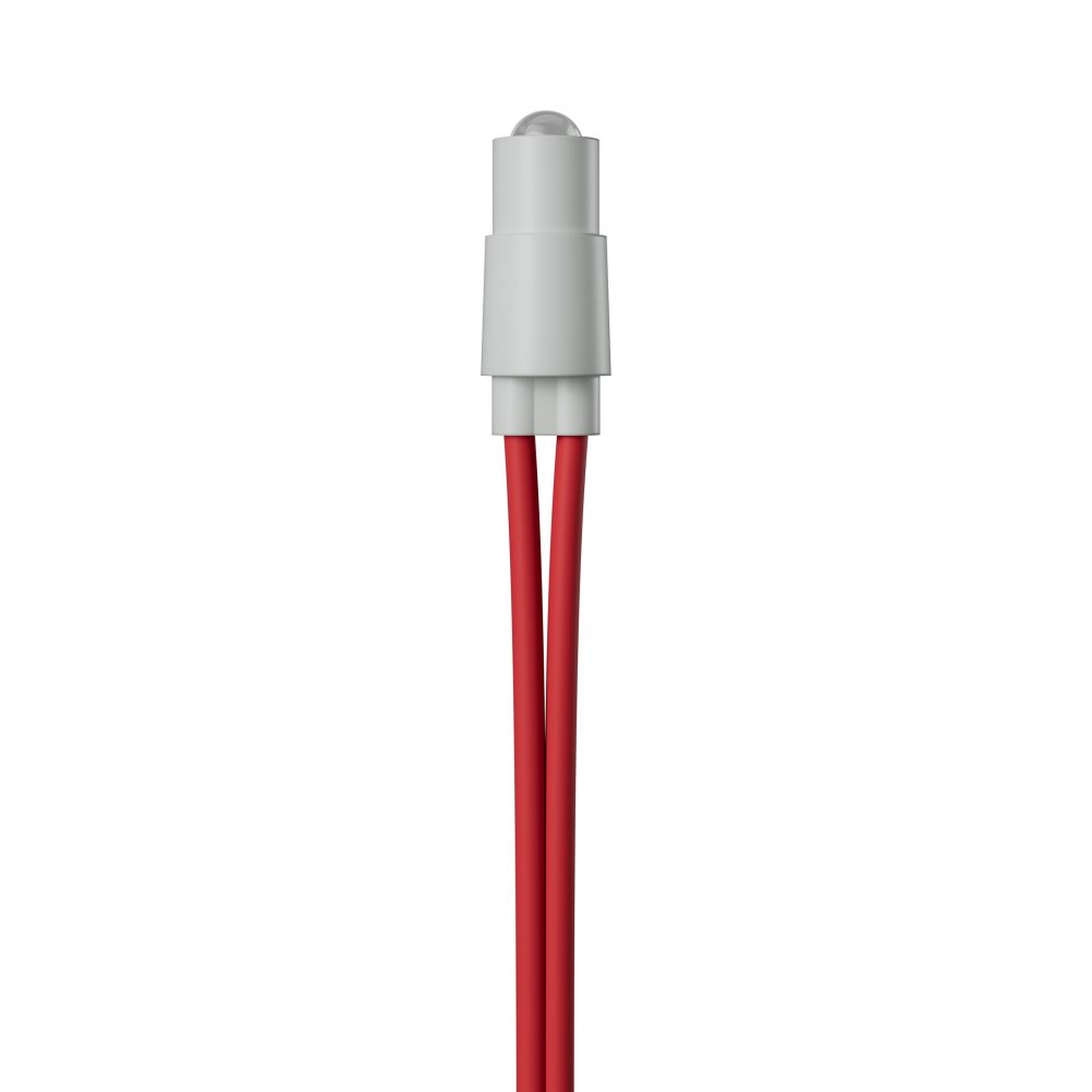 unita' di segnalazione led rosso - 3.3 vdc - con cavetti