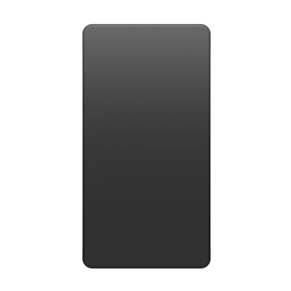 two-way switch 1p 250v ac - 16ax - neutral button - 1 module - satin black - system pura