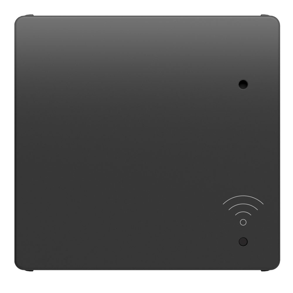home gateway - 100-240v ac 50/60hz - 2 moduli - nero satinato - system pura
