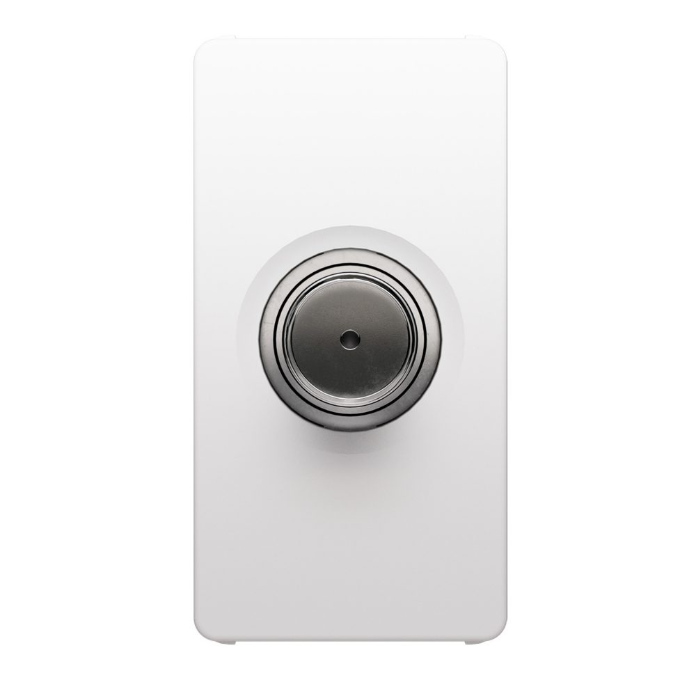 coaxial tv/sat socket-outlet class a - female f connector - pressure connector - direct with current passing - 1 module - glossy white - system pura