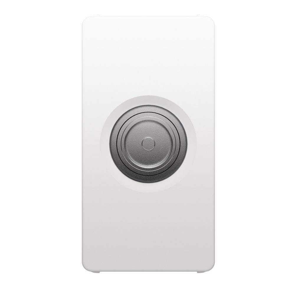 presa coassiale tv schermatura classe a - connettore iec maschio 9,5mm - passante 5 db - 1 modulo - bianco lucido - system pura