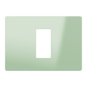 placca - tecnopolimero - 1 posto - matcha lucido - system pura