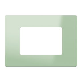 placca - tecnopolimero - 3 posti - matcha lucido - system pura