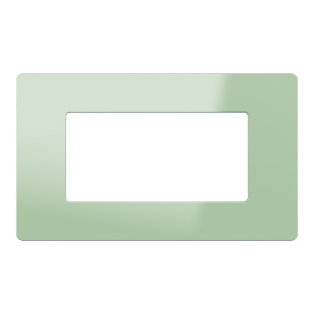 placca - tecnopolimero - 4 posti - matcha lucido - system pura
