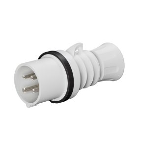 cee contactstop 3p+a 16a 480/500v 50/60hz - zwart - 7h - stekker recht - ip44/ip54+schroefdraad