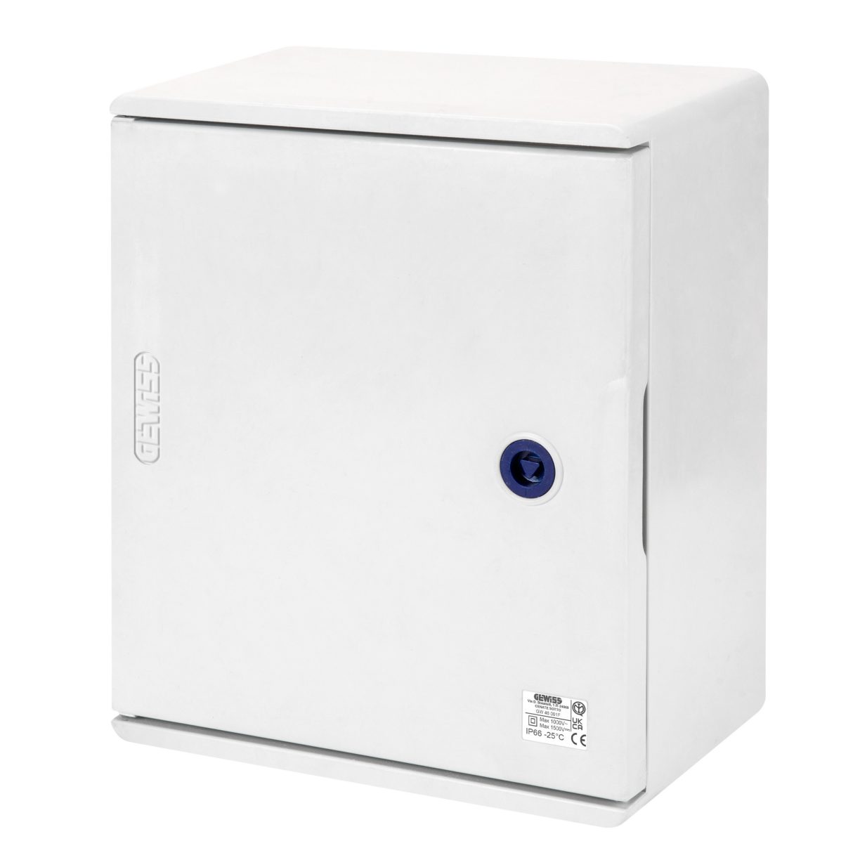 POLYESTER ENCLOSURE WITH BLANK DOOR FITTED WITH LOCK - 405X500X200