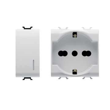 CHORUS - serie civile Dispositivi modulari Bianco lucido